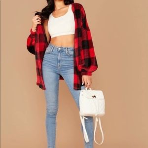 Plaid Cardigan